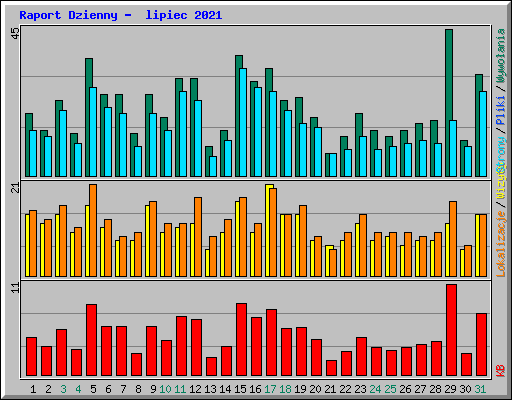 Raport Dzienny -  lipiec 2021