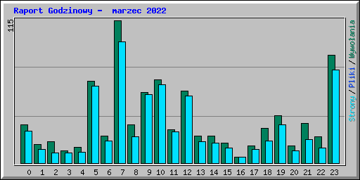Raport Godzinowy -  marzec 2022